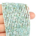 Larimar kostka fasetowana ok. 2,7x2,7mm