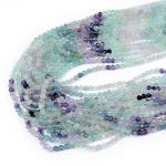 Fluoryt układany błękitny kula fasetowana ok. 4mm