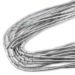 Hematyt srebrny walec ok. 13x4mm
