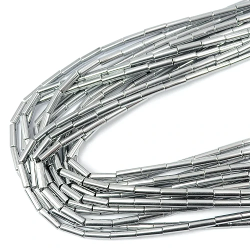 Hematyt srebrny walec ok. 13x4mm