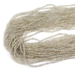 Agat szary kula fasetowana diamentowy szlif ok. 3mm