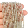 Agat szary kula fasetowana diamentowy szlif ok. 3mm