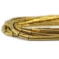Hematyt złoto walec ok. 13x4mm