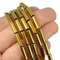 Hematyt złoto walec ok. 13x4mm