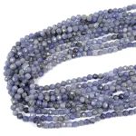 Tanzanit kula fasetowana diamentowy szlif ok. 6mm