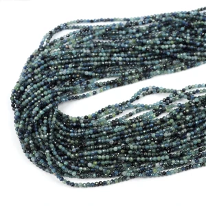 Turmalin niebieski kula fasetowana ok. 2mm