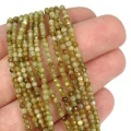 Granat zielony kula fasetowana ok. 2,5mm