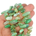 Chryzopraz sopel płaski ok. 9-20x3-6,5mm