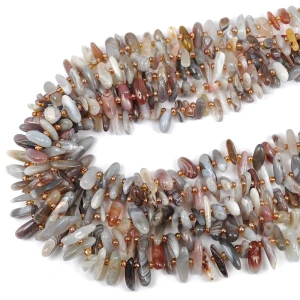 Agat botswana sopel płaski ok. 10-20x2-6,5mm