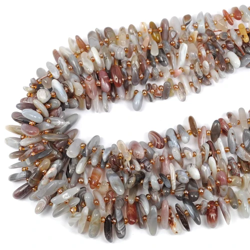 Agat botswana sopel płaski ok. 10-20x2-6,5mm