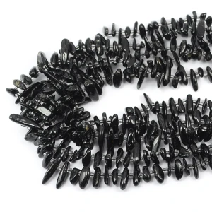 Turmalin czarny sopel płaski ok. 10-20x2-6mm