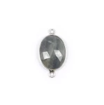 Szafir ok. 24x14mm [łącznik, srebro 925]