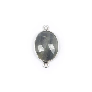 Szafir ok. 24x14mm [łącznik, srebro 925]