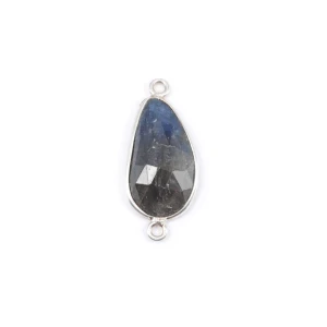 Szafir ok. 25x11mm [łącznik, srebro 925]