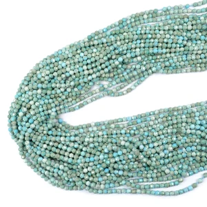 Howlit cieniowany niebieski kula fasetowana ok. 3,3mm