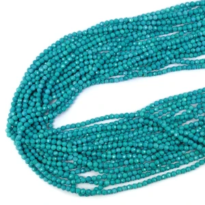 Howlit niebieski kula fasetowana ok. 3,3mm