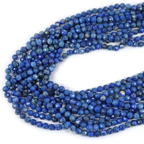 Lapis Lazuli kula diamentowy szlif ok. 6mm