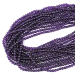 Ametyst ciemny kula gładka  ok. 4,5mm