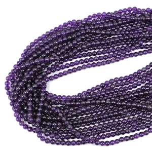 Ametyst ciemny kula gładka  ok. 4,5mm