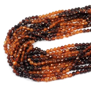 Granat mix układany kula diamentowy szlif ok. 5mm