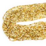 Opal żółty kula fasetowana ok. 2,8mm
