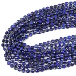 Lapis lazuli moneta fasetowana ok. 6,5mm