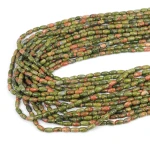 Unakit oliwka gładka ok. 7x4mm