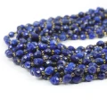 Lapis lazuli oliwka fasetowana ok. 7x5,5mm