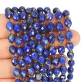 Lapis lazuli oliwka fasetowana ok. 7x5,5mm
