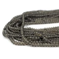 Kwarc dymny oponka fasetowana ok. 4,8x3,5mm