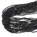 Agat czarny kula fasetowana ok. 3mm