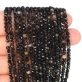 Agat czarny kula fasetowana ok. 3mm