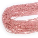 Kwarc truskawkowy heishi ok. 1,5x1mm