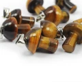Tygrysie oko zawieszka grzybek ok. 23mm [metal]