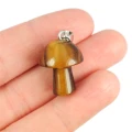 Tygrysie oko zawieszka grzybek ok. 23mm [metal]
