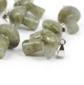 Labradoryt zawieszka grzybek ok. 23mm [metal]
