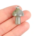 Labradoryt zawieszka grzybek ok. 23mm [metal]