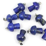 Lapis lazuli zawieszka grzybek ok. 23mm [metal]