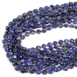 Lapis lazuli moneta fasetowana ok. 8,5mm