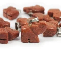 Piasek Pustyni zawieszka słonik ok. 20mm [metal]