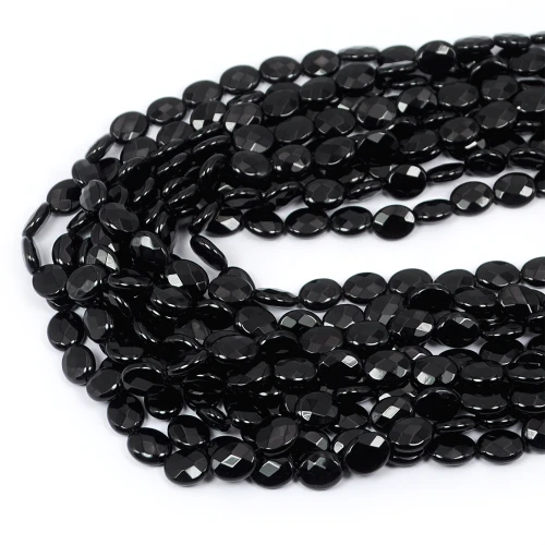 Onyks owal fasetowany ok. 8x10mm