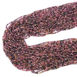 Turmalin wielokolorowy kula fasetowana ok. 2,6mm