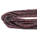 Granat oponka fasetowana ok. 3,7x2,2mm