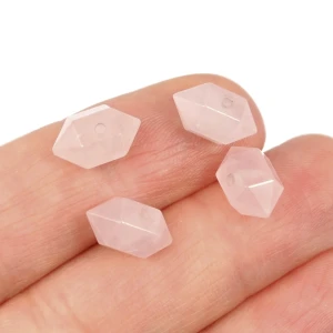 Kwarc różowy sopelek ok. 6,5x12mm