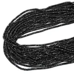 Turmalin czarny oponka fasetowana ok. 3,8x2,2mm