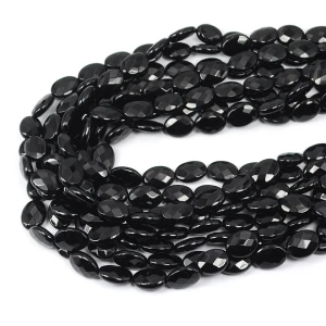 Onyks owal fasetowany ok. 10x14mm