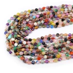 Mix kamieni moneta fasetowana ok. 6mm
