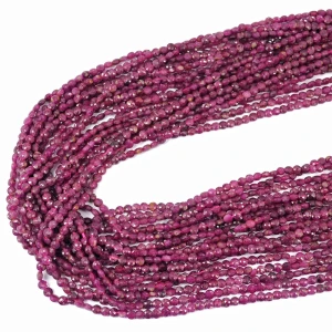 Rubin moneta fasetowana ok. 3,5mm
