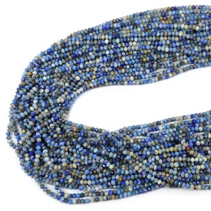 Lapis Lazuli cieniowany jasny oponka fasetowana ok. 3x2mm