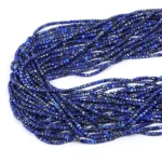 Lapis lazuli kostka fasetowana ok. 2x2mm